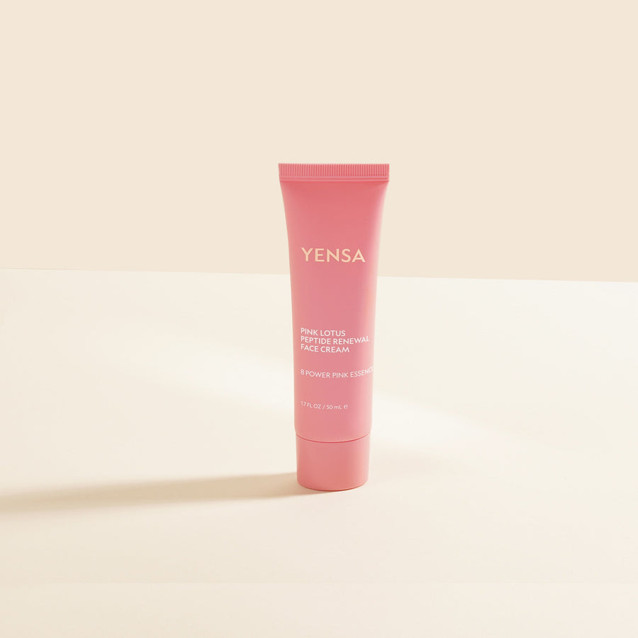 Pink Lotus Peptide Renewal Face Cream by YENSA